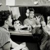 Billie Holiday in Dressing Room with Her Dog "Mister"