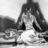 Josephine Baker on Tiger Rug