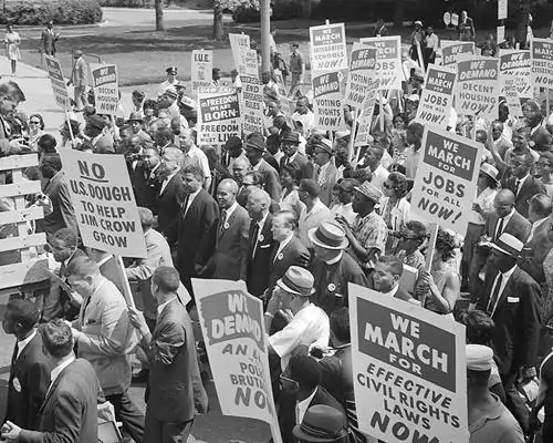 Men at Civil Rights March