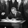 President Lyndon B. Johnson Signing the Civil Rights Act of 1968