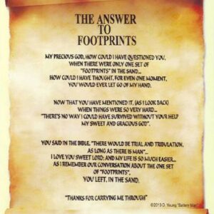 The Answer to Footprints (Scroll)