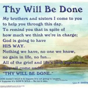 Thy Will Be Done