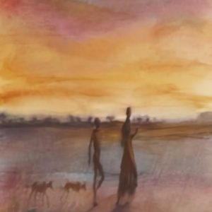 Boy, Girl and Two Dogs