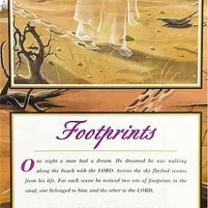 Footprints w/message