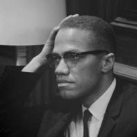 Malcolm X at MLK Press Conference