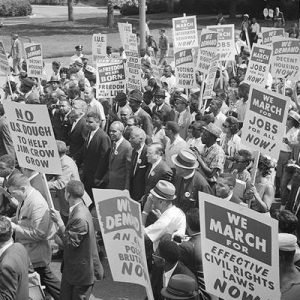 Men at Civil Rights March
