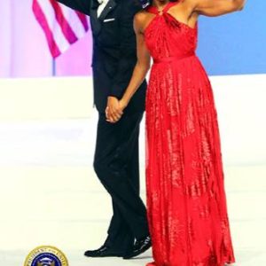 President Barack Obama & First Lady Michelle Obama Greeting at the 57th Inaugural Ball